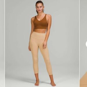 Lululemon Nulu High-Rise Yoga Crop 23" Pecan Tan 6